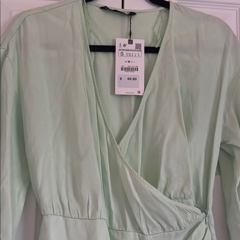 Zara Light Green Romper Skort - Picture 4 of 4